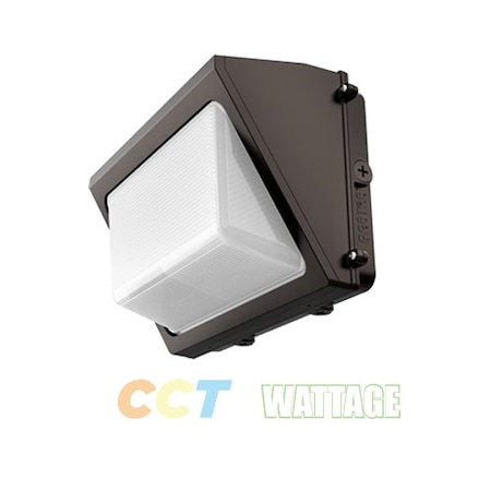 LED Wall Pack, CCT And Wattage Selector, 80/100/120W With EM Battery Backup